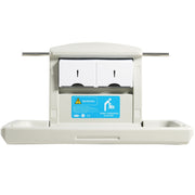 Wall-Mounted Baby Changing Station, Horizontal Foldable Diaper Change Table with Safety Straps and Hanging V952-YYSNBTHS0000EZO8FV0