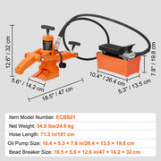 Hydraulic Bead Breaker, 1000 PSI Tire Bead Breaker with Metal Foot Pump, Heavy-duty Steel Bead Breaker Tool V952-YYSTQPSJHYYBI068EV0
