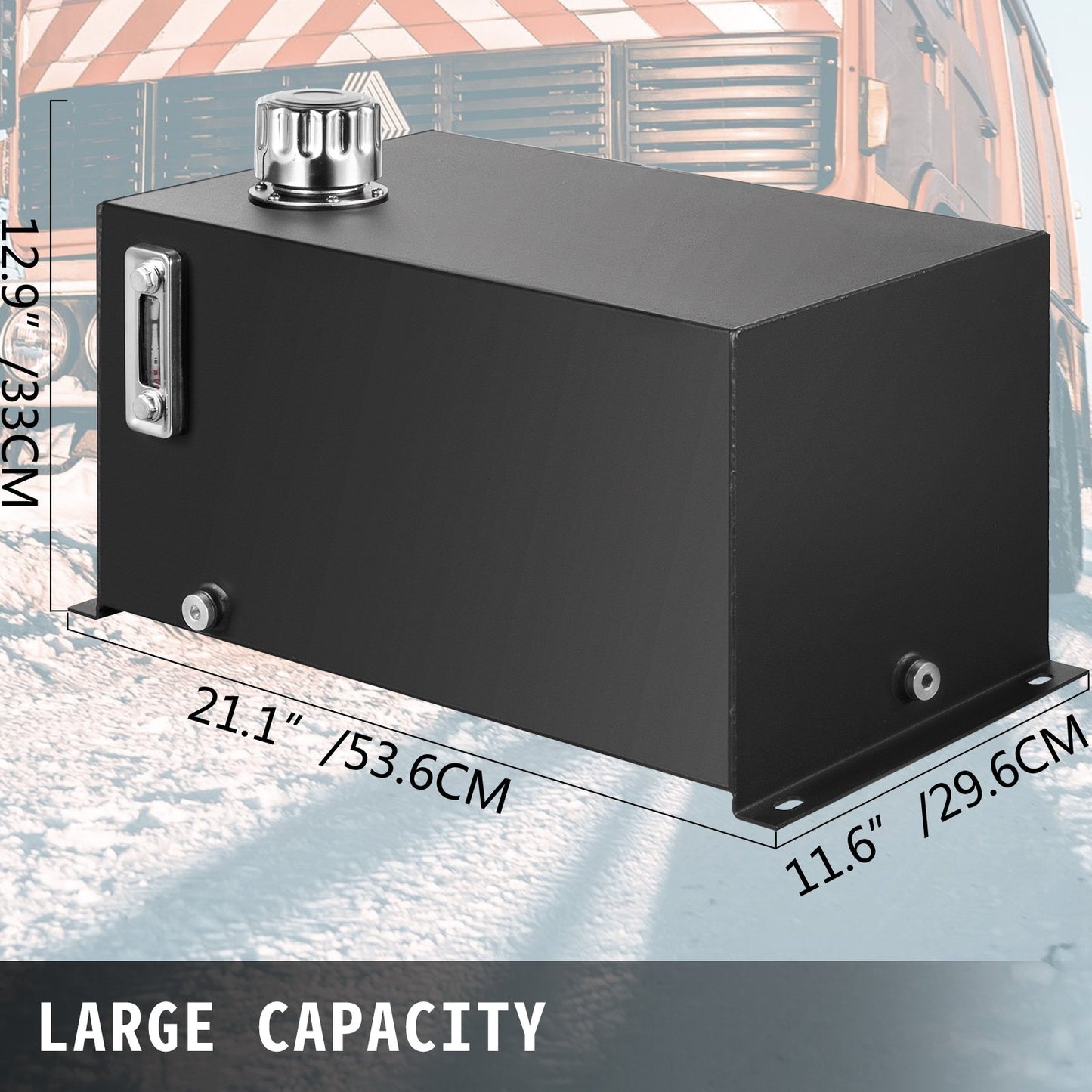 Hydraulic Fluid Reservoir Tank 10 Gallon Hydraulic Oil Reservoir Hydraulic Steel Tank Reservoir, Hydraulic V952-YYYX10JLHDWDJ0001V0