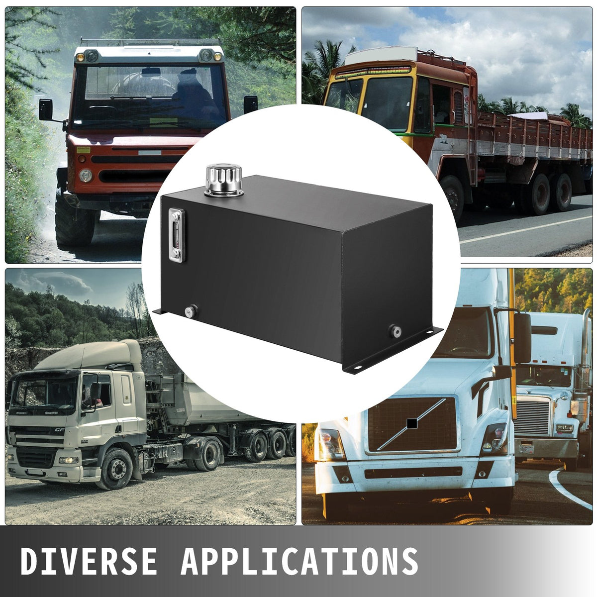 Hydraulic Fluid Reservoir Tank 10 Gallon Hydraulic Oil Reservoir Hydraulic Steel Tank Reservoir, Hydraulic V952-YYYX10JLHDWDJ0001V0
