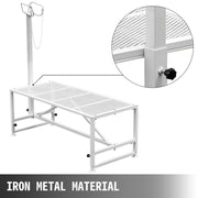 Livestock Stand 51x23 inches, Trimming Stand with Straight Head Piece, Goat Trimming Stand Metal Frame Sheep V952-YYZJJSCDLZBS00001V0