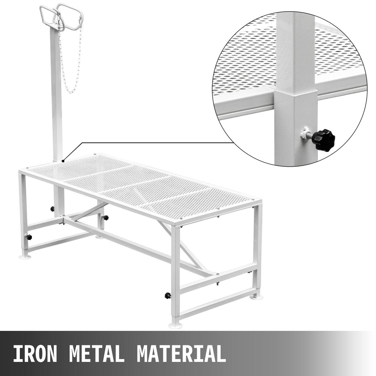 Livestock Stand 51x23 inches, Trimming Stand with Straight Head Piece, Goat Trimming Stand Metal Frame Sheep V952-YYZJJSCDLZBS00001V0