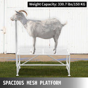 Livestock Stand 51x23 inches, Trimming Stand with Straight Head Piece, Goat Trimming Stand Metal Frame Sheep V952-YYZJJSCDLZBS00001V0