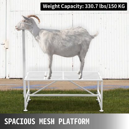 Livestock Stand 51x23 inches, Trimming Stand with Straight Head Piece, Goat Trimming Stand Metal Frame Sheep V952-YYZJJSCDLZBS00001V0