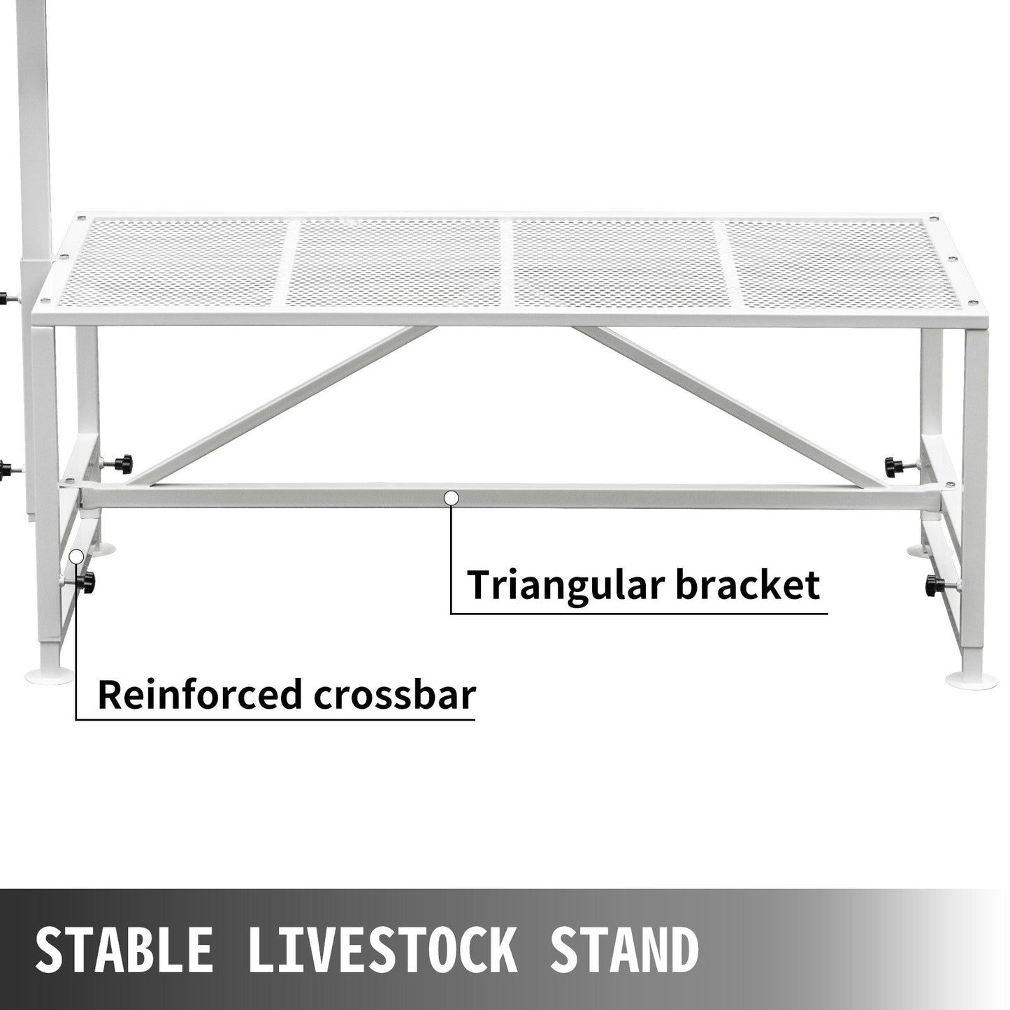 Livestock Stand 51x23 inches, Trimming Stand with Straight Head Piece, Goat Trimming Stand Metal Frame Sheep V952-YYZJJSCDLZBS00001V0