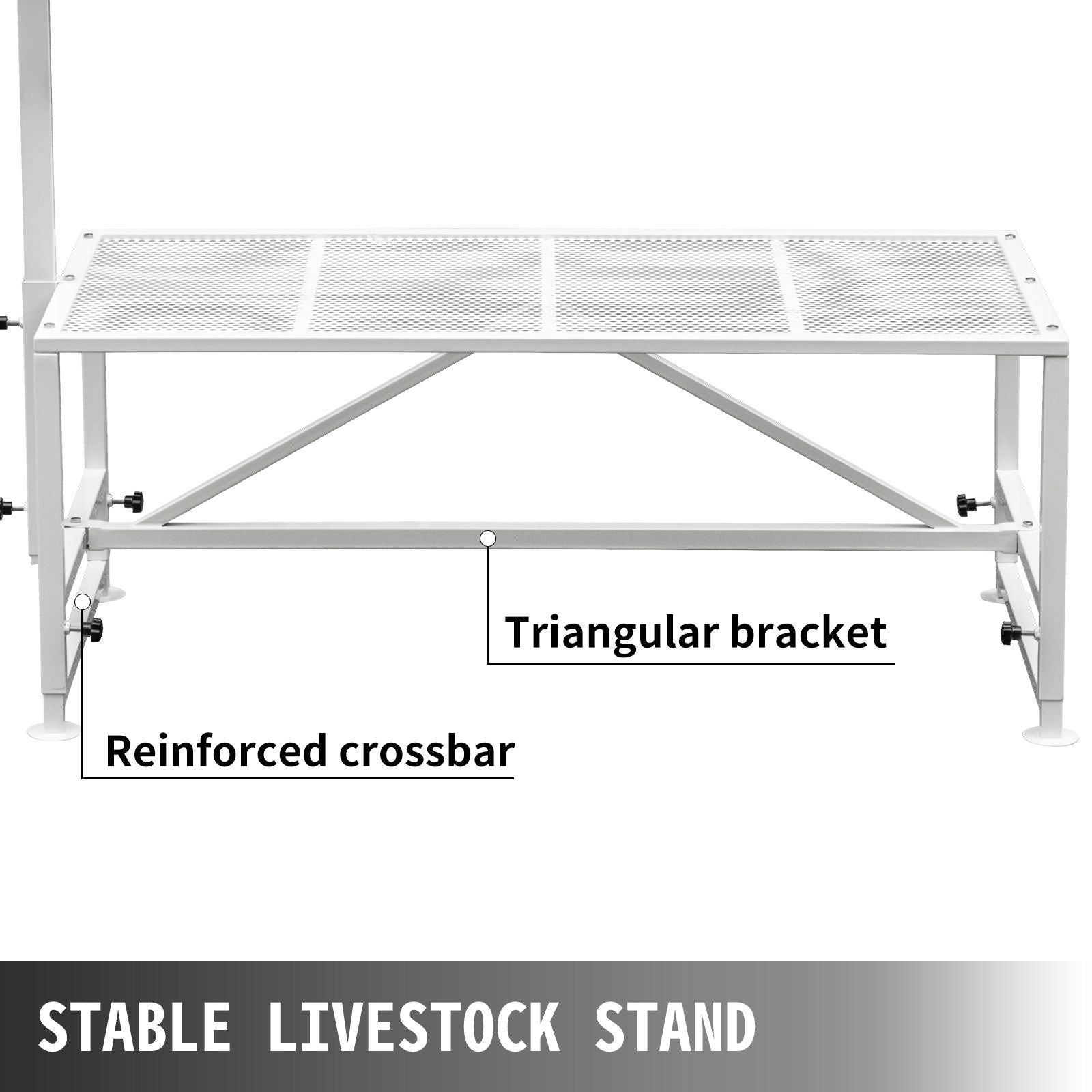 Livestock Stand 51x23 inches, Trimming Stand with Straight Head Piece, Goat Trimming Stand Metal Frame Sheep V952-YYZJJSCDLZBS00001V0