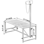 Livestock Stand 51x23 inches, Trimming Stand with Straight Head Piece, Goat Trimming Stand Metal Frame Sheep V952-YYZJJSCDLZBS00001V0