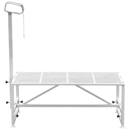 Livestock Stand 51x23 inches, Trimming Stand with Straight Head Piece, Goat Trimming Stand Metal Frame Sheep V952-YYZJJSCDLZBS00001V0