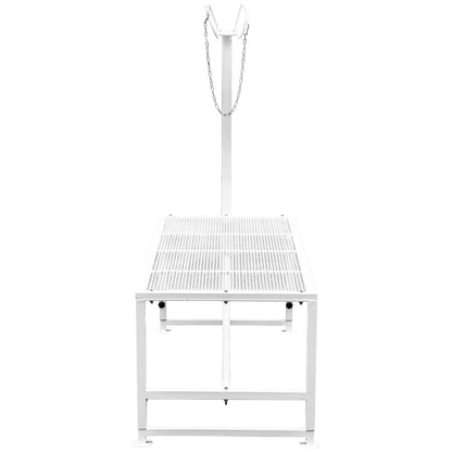 Livestock Stand 51x23 inches, Trimming Stand with Straight Head Piece, Goat Trimming Stand Metal Frame Sheep V952-YYZJJSCDLZBS00001V0