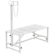 Livestock Stand 51x23 inches, Trimming Stand with Straight Head Piece, Goat Trimming Stand Metal Frame Sheep V952-YYZJJSCDLZBS00001V0