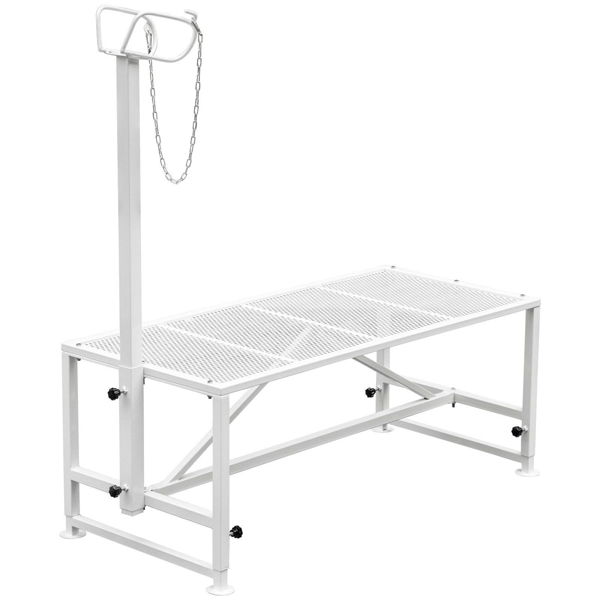 Livestock Stand 51x23 inches, Trimming Stand with Straight Head Piece, Goat Trimming Stand Metal Frame Sheep V952-YYZJJSCDLZBS00001V0