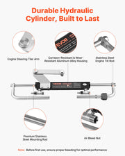 Hydraulic Steering Kit, 90 HP, Hydraulic Steering Helm Pump & Cylinder, with 6.9 MPa/1000 psi Max Working V952-YYZXXTTJ90HPIVK97001V0