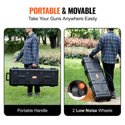 Rifle Case, Rifle Hard Case with 3 Layers Fully-protective Foams, 42 inch lockable Hard Gun Case with Wheels, V952-YZBQH42INS00XOQXYV0