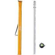 Aluminum Grade Rod, 14-Feet/8ths 4 Sections Telescopic Measuring Rod, Double-Sided Scale 1/8in Leveling Rod V952-YZCLG14YCFEEVMVL0V0