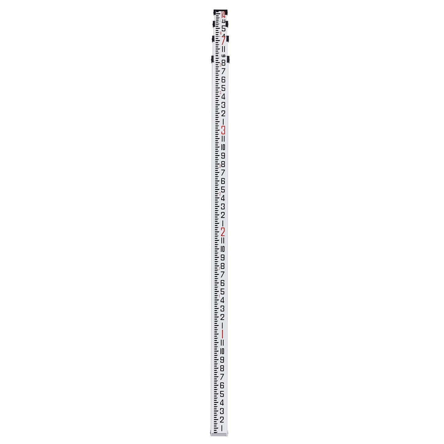 Aluminum Grade Rod, 14-Feet/8ths 4 Sections Telescopic Measuring Rod, Double-Sided Scale 1/8in Leveling Rod V952-YZCLG14YCFEEVMVL0V0