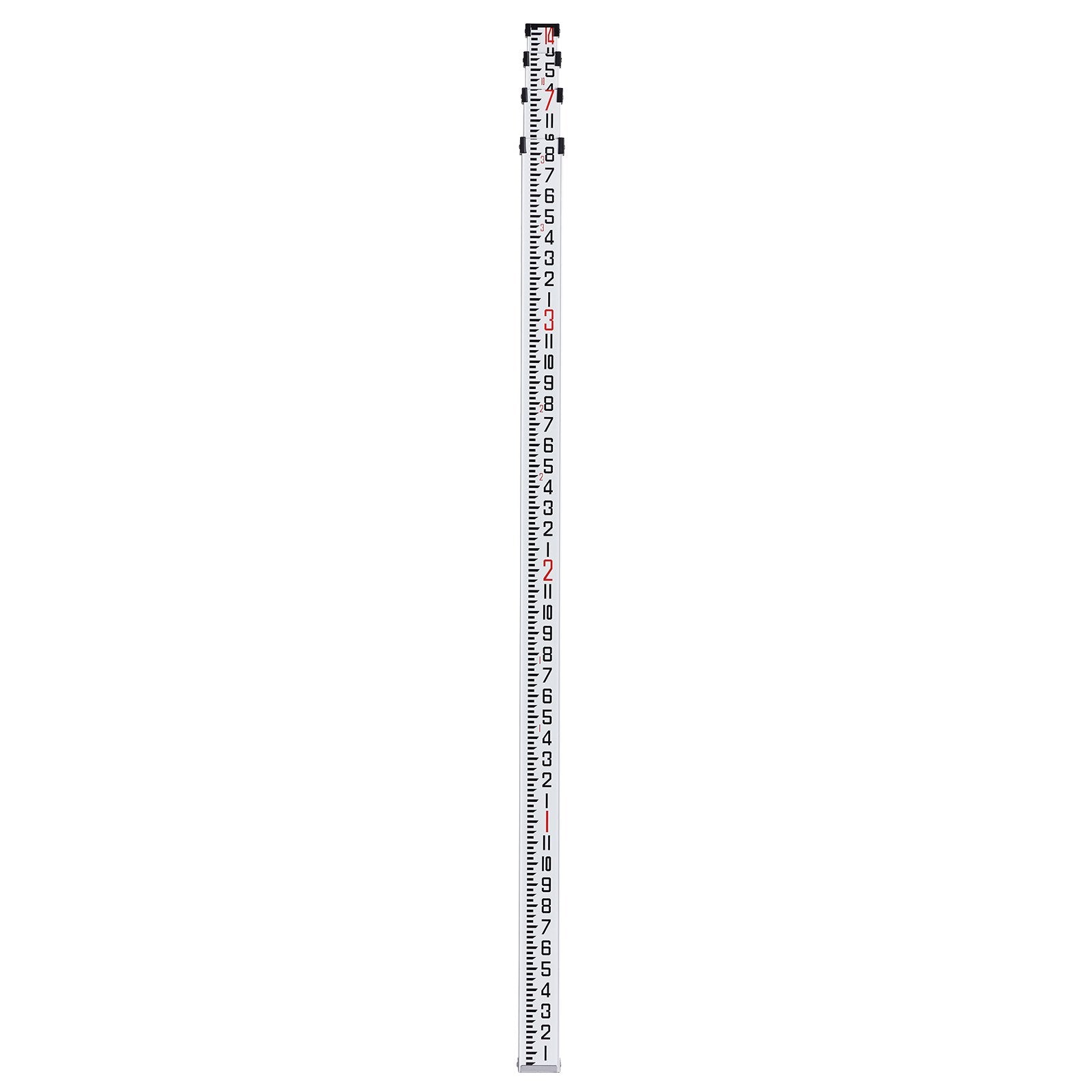 Aluminum Grade Rod, 14-Feet/8ths 4 Sections Telescopic Measuring Rod, Double-Sided Scale 1/8in Leveling Rod V952-YZCLG14YCFEEVMVL0V0