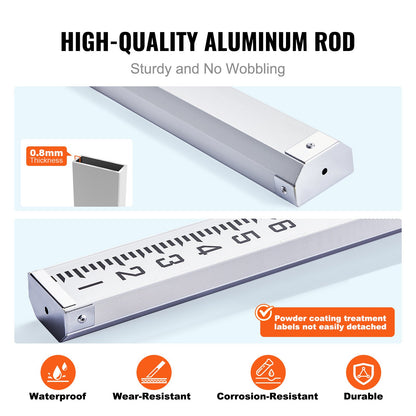 Measuring Rod 16-Feet/10ths 4 Sections Telescopic Grade Rod 1/10ft w/ Bag V952-YZCLG16YCFEE7GXUHV0