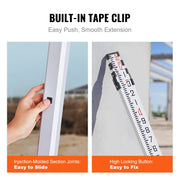 Measuring Rod 16-Feet/10ths 4 Sections Telescopic Grade Rod 1/10ft w/ Bag V952-YZCLG16YCFEE7GXUHV0