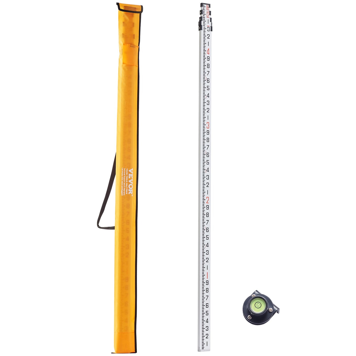 Measuring Rod 16-Feet/10ths 4 Sections Telescopic Grade Rod 1/10ft w/ Bag V952-YZCLG16YCFEE7GXUHV0