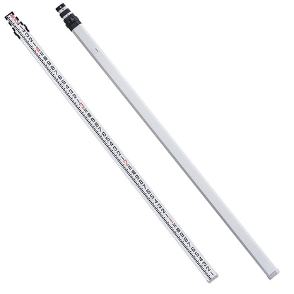 Measuring Rod 16-Feet/8ths 4 Sections Telescopic Grade Rod 1/8in w/ Bag V952-YZCLG16YCFEEEFB0YV0