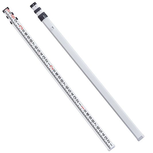 Aluminum Grade Rod, 9-Feet/8ths 3 Sections Telescopic Measuring Rod, Double-Sided Scale 1/8in Leveling Rod V952-YZCLG9YCFEETZ18PHV0