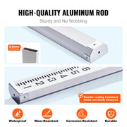 Aluminum Grade Rod, 9-Feet/8ths 3 Sections Telescopic Measuring Rod, Double-Sided Scale 1/8in Leveling Rod V952-YZCLG9YCFEETZ18PHV0
