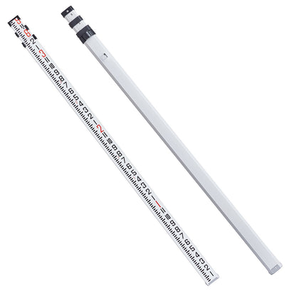 Aluminum Grade Rod, 9-Feet/8ths 3 Sections Telescopic Measuring Rod, Double-Sided Scale 1/8in Leveling Rod V952-YZCLG9YCFEETZ18PHV0