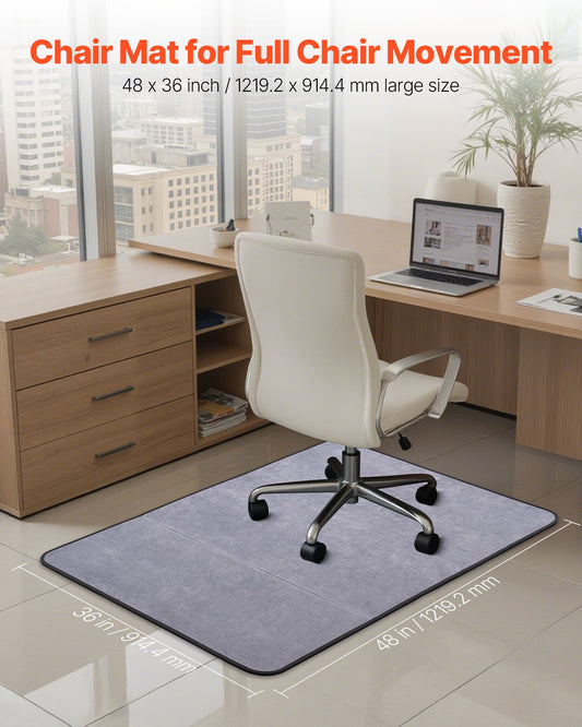 Chair Mat, 915 x 1225 mm Office Chair Mat for Hard Floors, Floor Protector for Rolling Chairs, Corduroy V952-YZDDDBMYDJX367H7F001V0