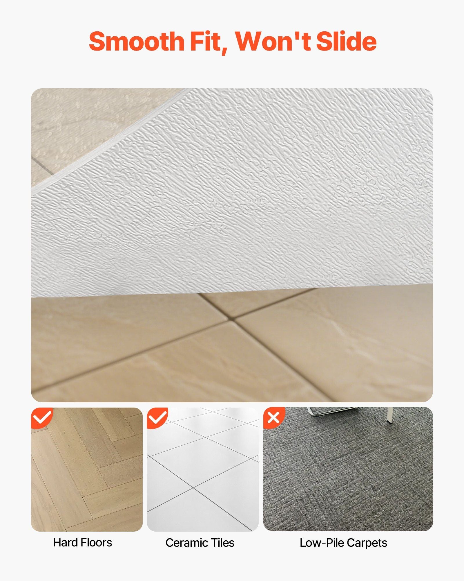 Chair Mat, 915 x 1225 mm Transparent Office Chair Mat for Hard Floors, Floor Protector for Rolling Chairs, V952-YZDDYDBYDJX33PQAO001V0