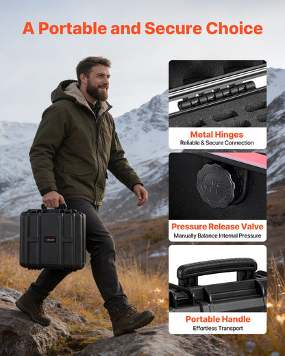 Hard Pistol Case, Heavy Duty Hard Gun Case with XPE Foam Lining, Waterproof Pistol Storage Box with V952-YZSQH19317184PR3I001V0