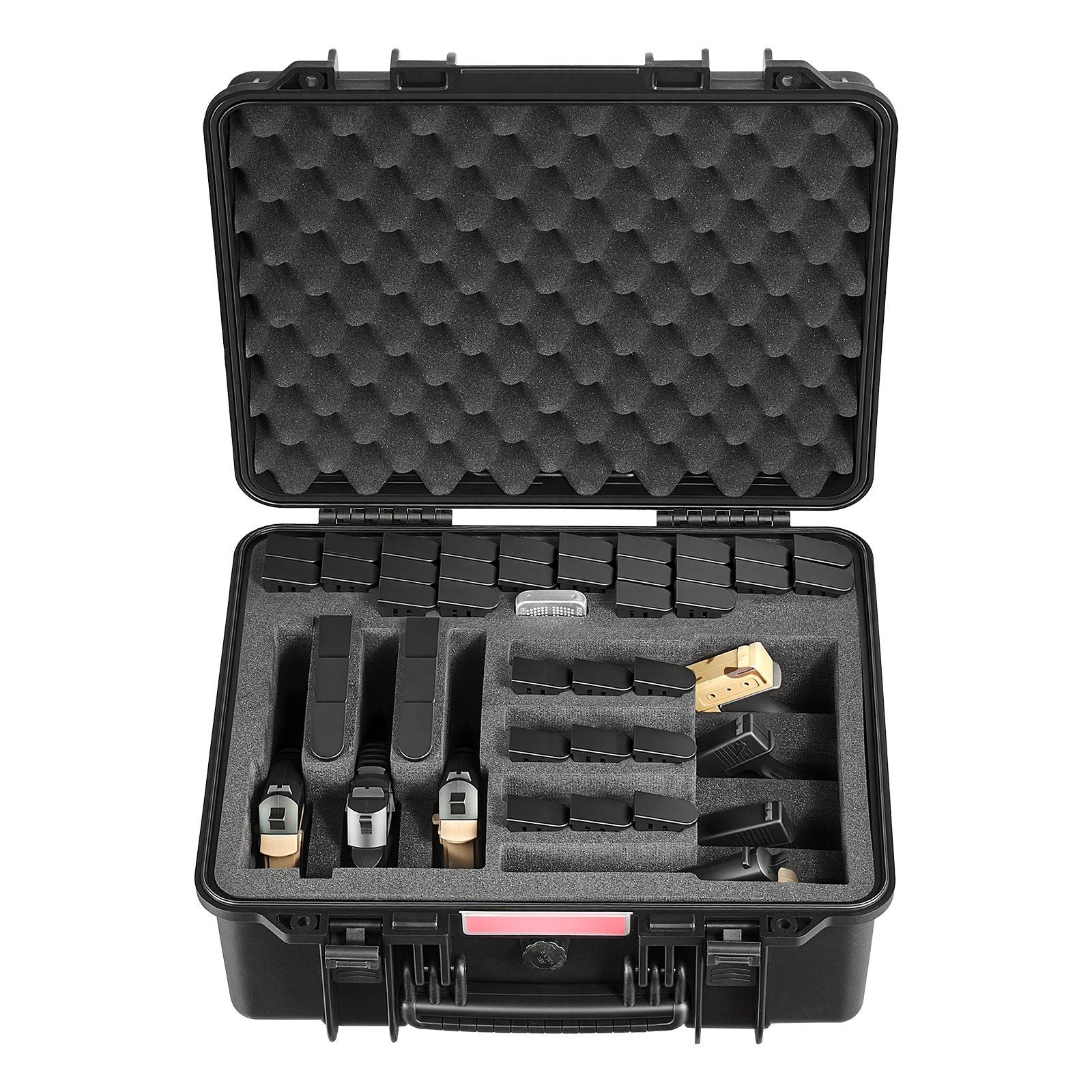 Hard Pistol Case, Heavy Duty Hard Gun Case with XPE Foam Lining, Waterproof Pistol Storage Box with V952-YZSQH19317184PR3I001V0