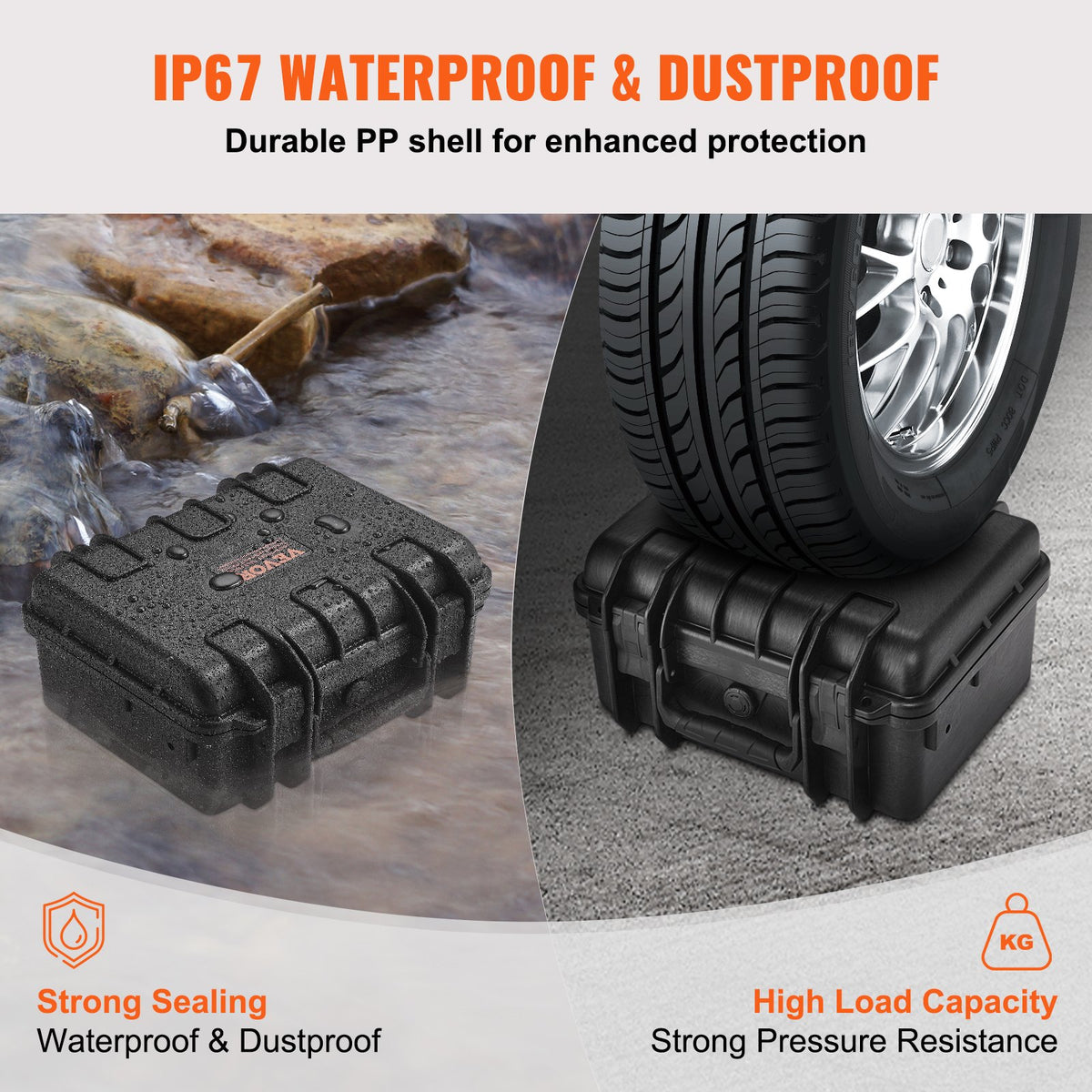 Hard Pistol Cases with Pre-cut PU Foam, Waterproof & Dustproof Hard Gun Case for 2 Pistol, 14.1x11.5x7.6 in V952-YZSQHRN2ZQ14YDCRRV0