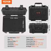 Hard Pistol Cases with Pre-cut PU Foam, Waterproof & Dustproof Hard Gun Case for 2 Pistol, 14.1x11.5x7.6 in V952-YZSQHRN2ZQ14YDCRRV0