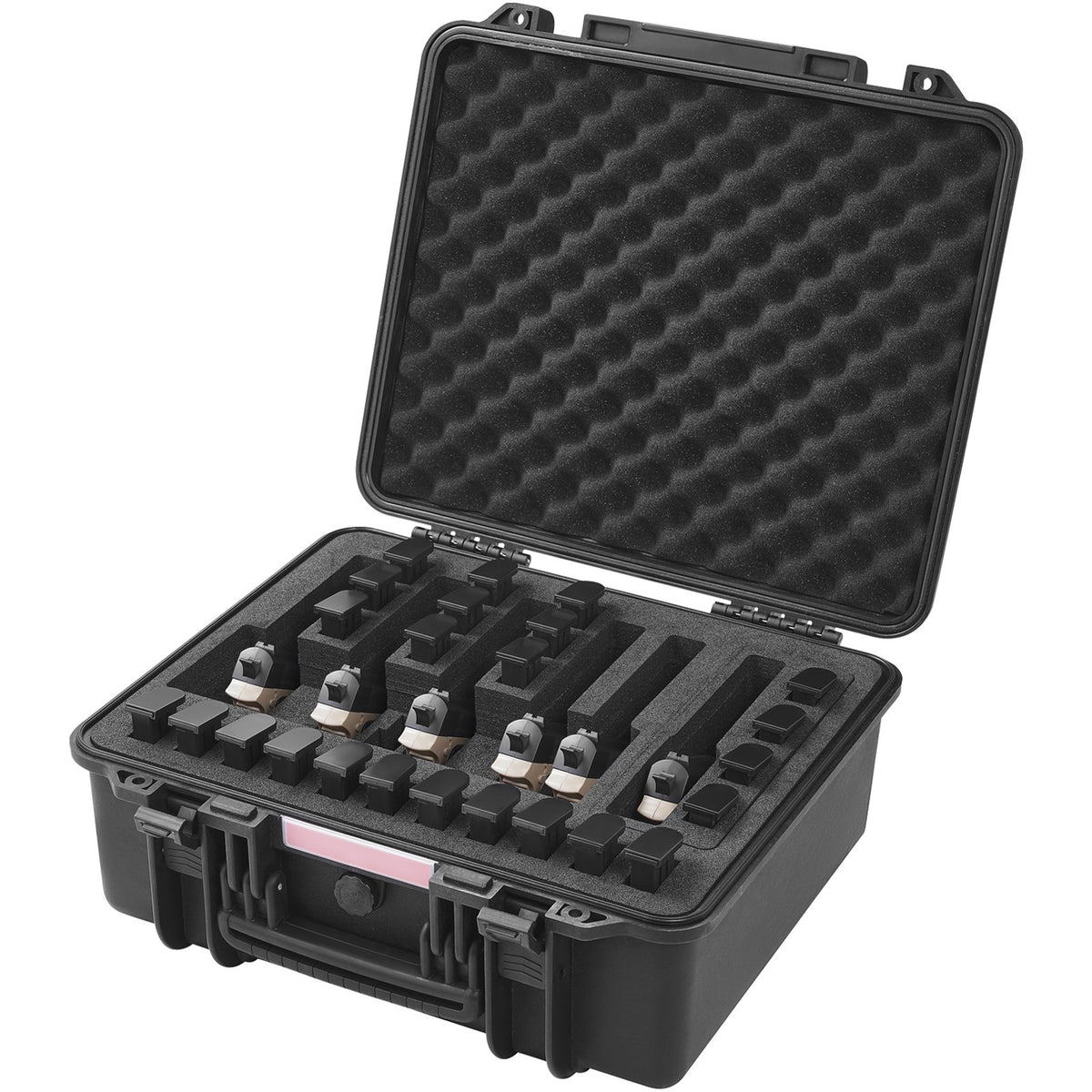 Hard Pistol Cases with Pre-cut Lining Lockable Pistol Case for 6 Pistol V952-YZSQHRN6ZQ19VFKE2V0