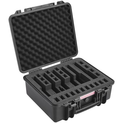 Hard Pistol Cases with Pre-cut Lining Lockable Pistol Case for 6 Pistol V952-YZSQHRN6ZQ19VFKE2V0