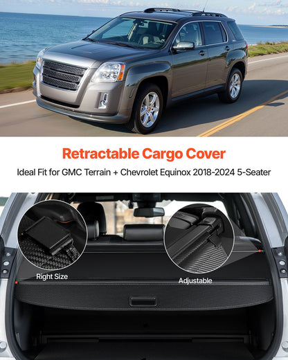 Retractable Cargo Cover, Carbon Fiber Texture Trunk Cover, Anti-Peeping Luggage Privacy Shield, Seamless V952-YZWJXSSSHCGYPZ9SD001V0