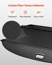 Retractable Cargo Cover, Carbon Fiber Texture Trunk Cover, Anti-Peeping Luggage Privacy Shield, Seamless V952-YZWJXSSSHCGYPZ9SD001V0