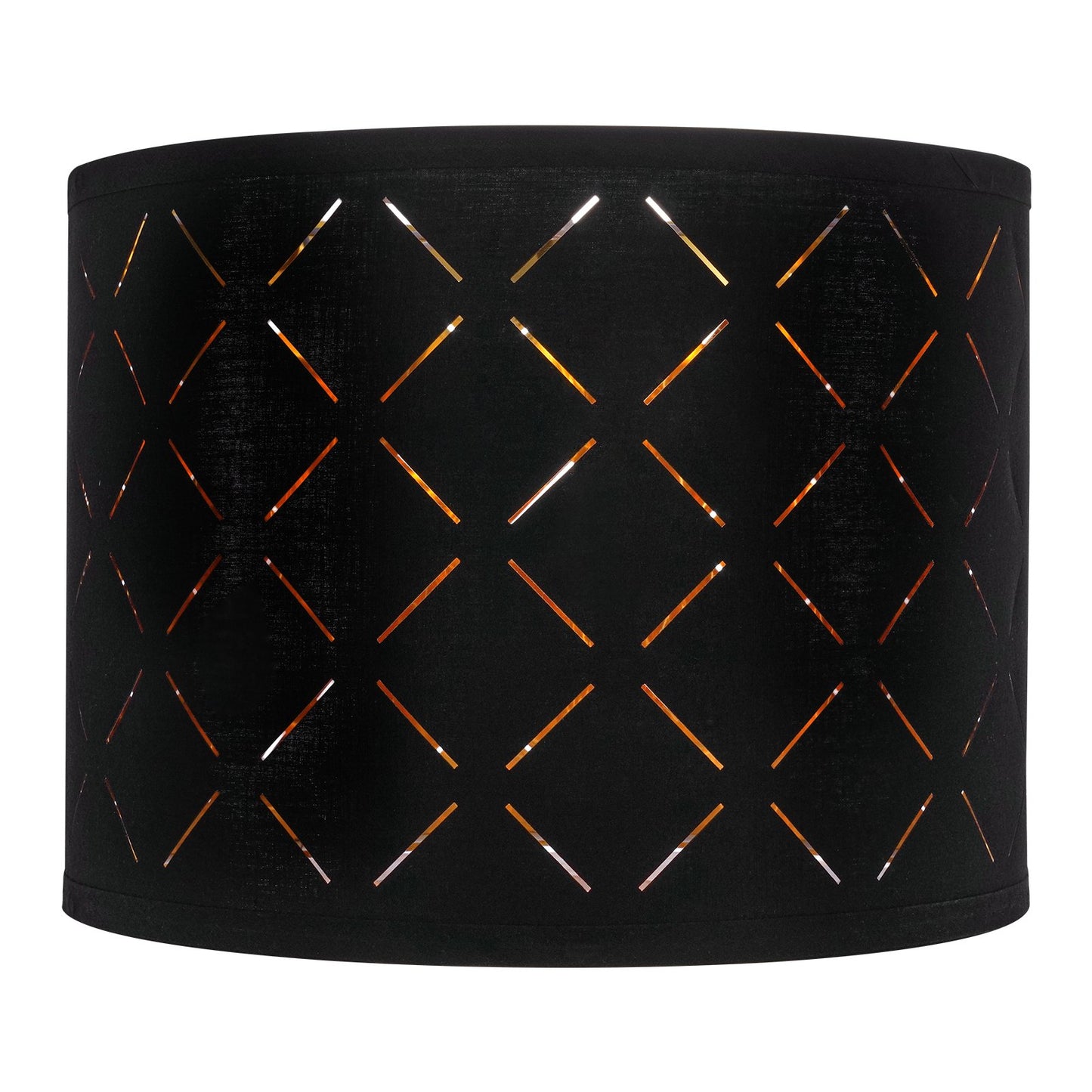 Drum Lamp Shade 2 Set, 33 cm Top x 33 cm Bottom x 25 cm High, Medium Drum Lampshade with Harp, Replacement V952-YZXDZ1310INCEFZ2R001V0