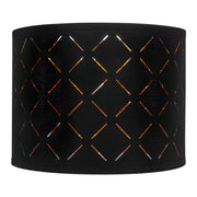 Drum Lamp Shade 2 Set, 33 cm Top x 33 cm Bottom x 25 cm High, Medium Drum Lampshade with Harp, Replacement V952-YZXDZ1310INCEFZ2R001V0