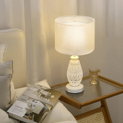 Drum Lamp Shade, 33 cm Top x 33 cm Bottom x 25 cm High, Medium Drum Linen Lampshade, Replacement Lamp Shade V952-YZXDZ1310INCHER8P001V0