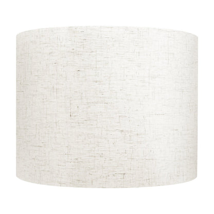 Drum Lamp Shade, 33 cm Top x 33 cm Bottom x 25 cm High, Medium Drum Linen Lampshade, Replacement Lamp Shade V952-YZXDZ1310INCHER8P001V0