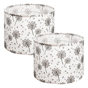 Drum Lamp Shade 2 Set, 33 cm Top x 33 cm Bottom x 25 cm High, Medium Drum Linen Lampshade, Replacement Lamp V952-YZXDZ1310INCHRJOU001V0