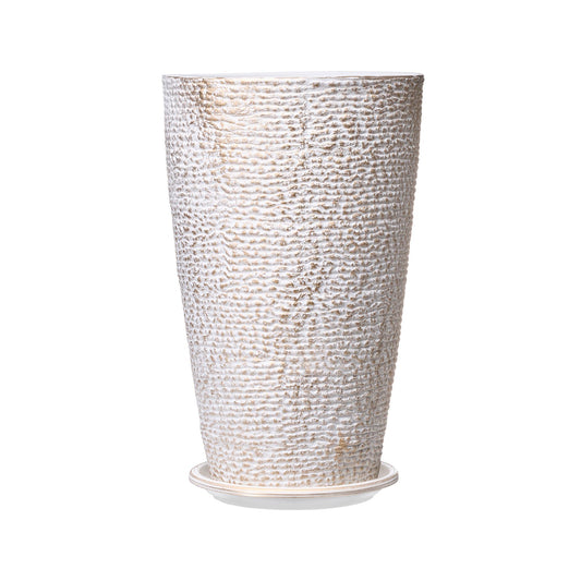 Tall Planter Set of 2 Round Tapered Plant Pots 53 cm for Outdoor Indoor V952-YZXMS21YCDTPKF8OSV0