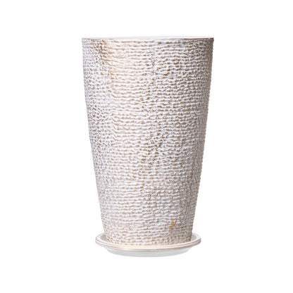 Tall Planter Set of 2 Round Tapered Plant Pots 53 cm for Outdoor Indoor V952-YZXMS21YCDTPKF8OSV0