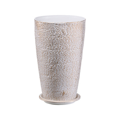 Tall Planter Set of 2 Round Tapered Plant Pots 53 cm for Outdoor Indoor V952-YZXMS21YCDTPKF8OSV0