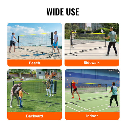 Badminton Net, Height Adjustable Volleyball Net, 10ft Wide Foldable Pickleball Net, Portable Easy Setup V952-ZCGDZYMQW1024T4VVV0