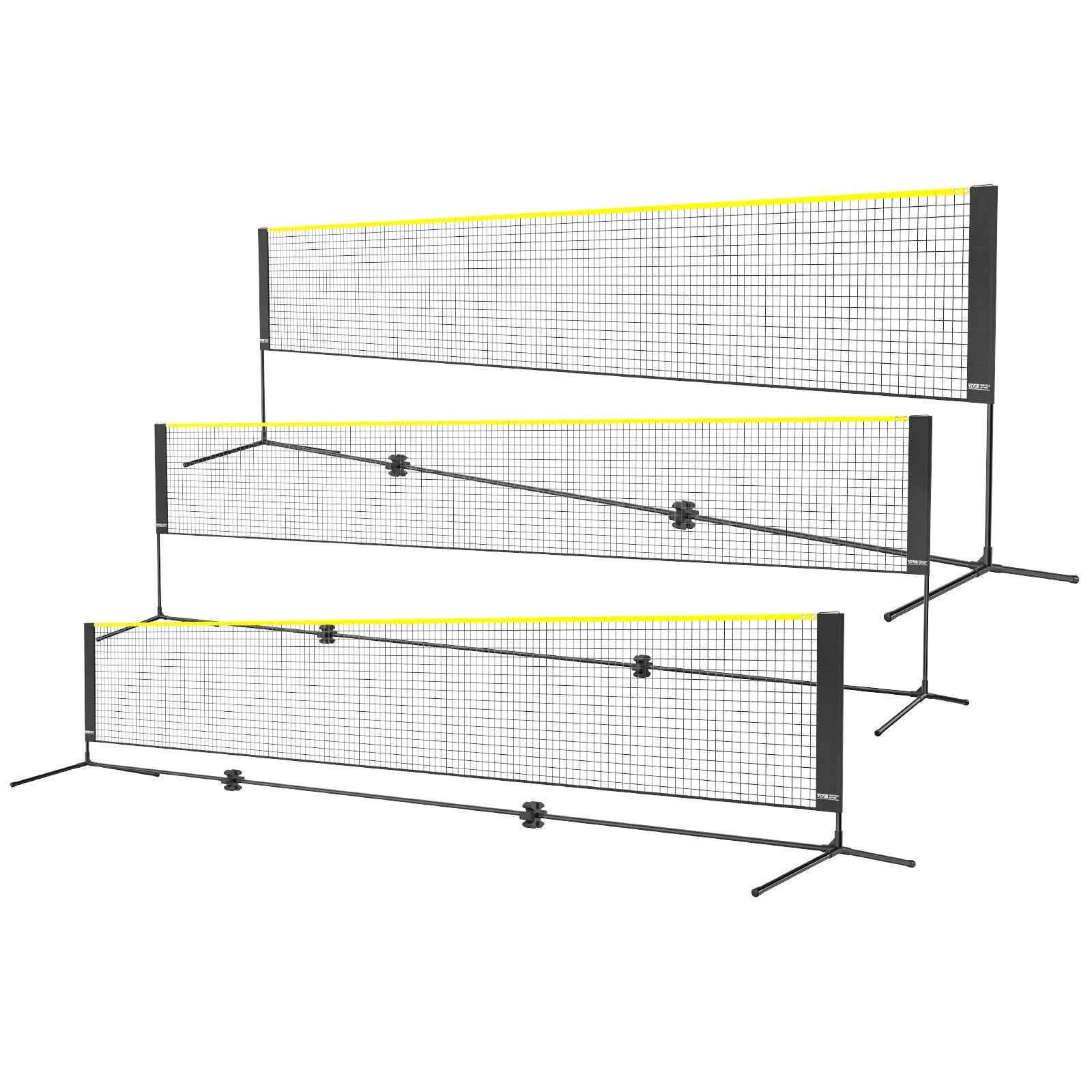Badminton Net, Height Adjustable Volleyball Net, 17ft Wide Foldable Pickleball Net, Portable Easy Setup V952-ZCGDZYMQW172IS8ZSV0
