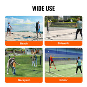 Badminton Net, Height Adjustable Volleyball Net, 17ft Wide Foldable Pickleball Net, Portable Easy Setup V952-ZCGDZYMQW172IS8ZSV0