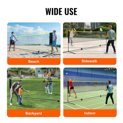 20ft Badminton Net Set Outdoor Portable Volleyball Pickleball Tennis Net V952-ZCGDZYMQWGG392B0IV0
