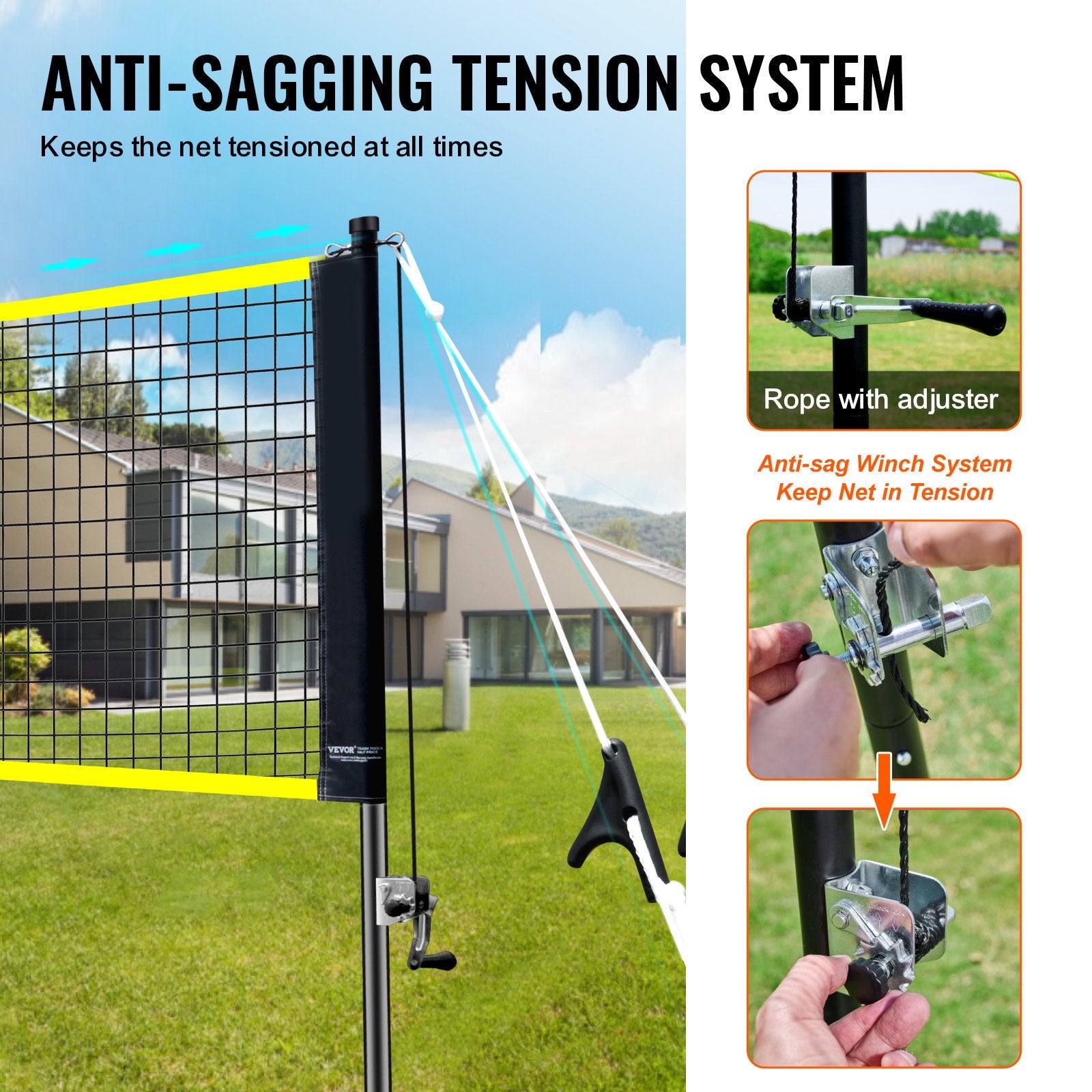 Badminton Net Set, Outdoor Backyard Beach Park Badminton Net, Portable Badminton Equipment Set, Adults Kids V952-ZCGSSYMQW2026MC61V0